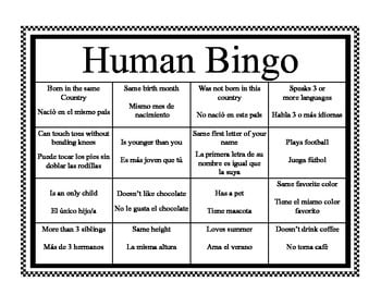 Human Bingo Human Bingo